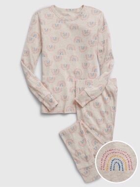 Organic Cotton Rainbow PJ Set | Size 12